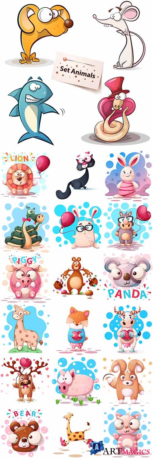   -   / Cute little animals - Vector Graphics