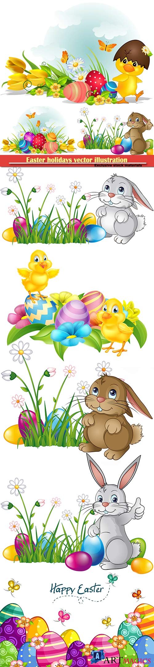 Easter holidays vector illustration # 5