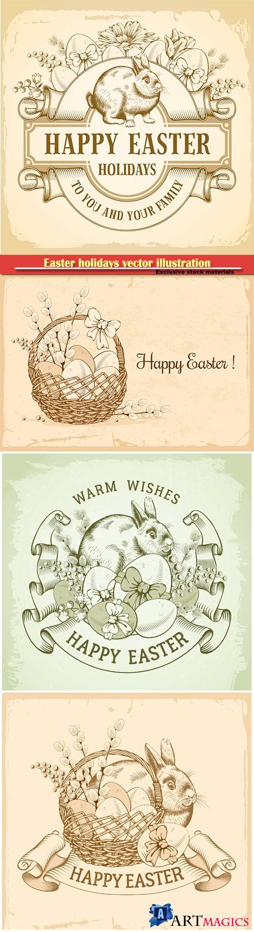Easter holidays vector illustration # 13