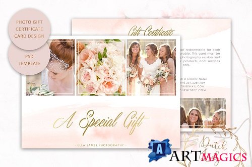 PSD Photo Gift Card Template #5 - 3632602