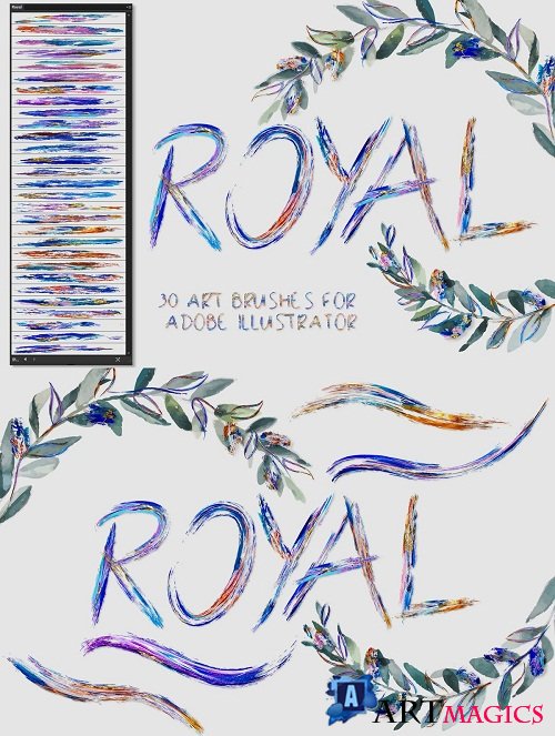 Royal Brushes for Illustrator - 3598375