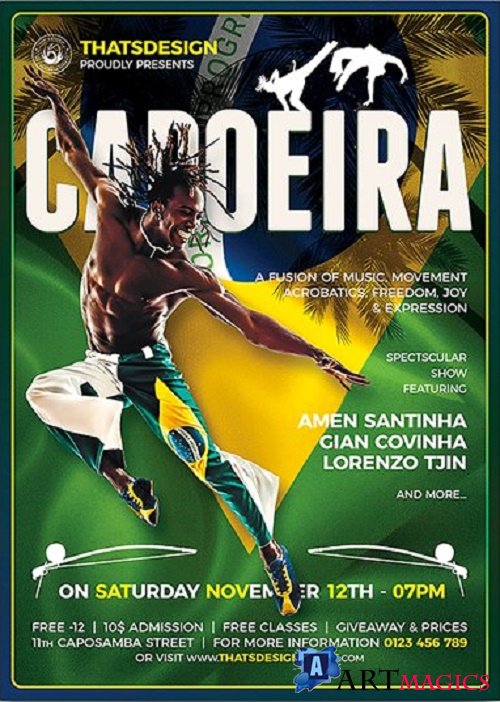 Capoeira Flyer Template - 90543