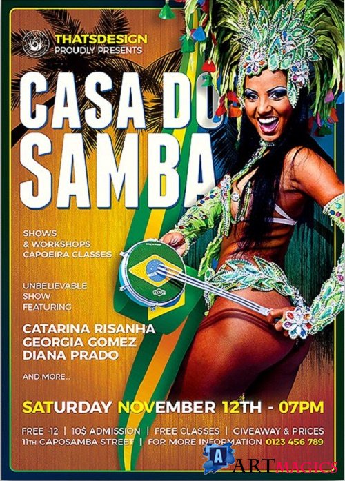Samba Flyer Template - 90551