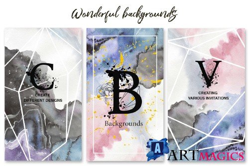 Watercolor and Vector set SVG PNG - 2938454