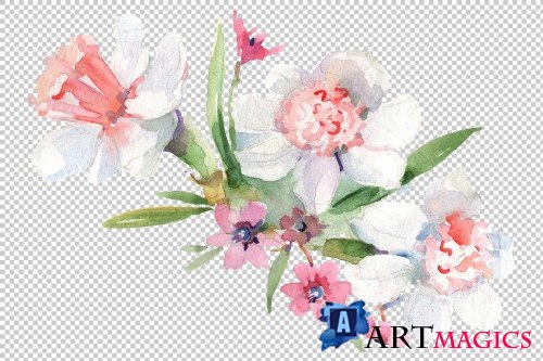 Bouquet Refinement Watercolor png - 3641859