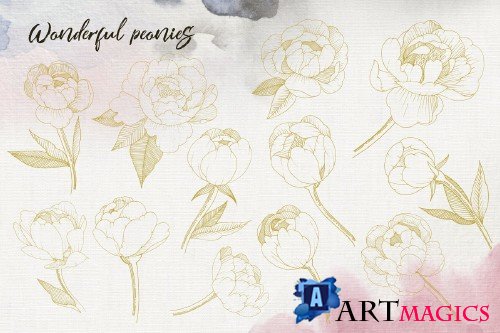 Watercolor and Vector set SVG PNG - 2938454