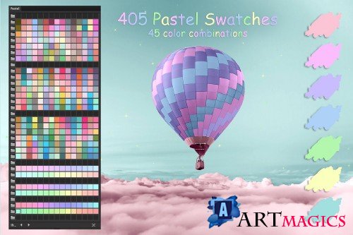 Pastel Colors Ps and AI Swatches - 1598855 - 2914094