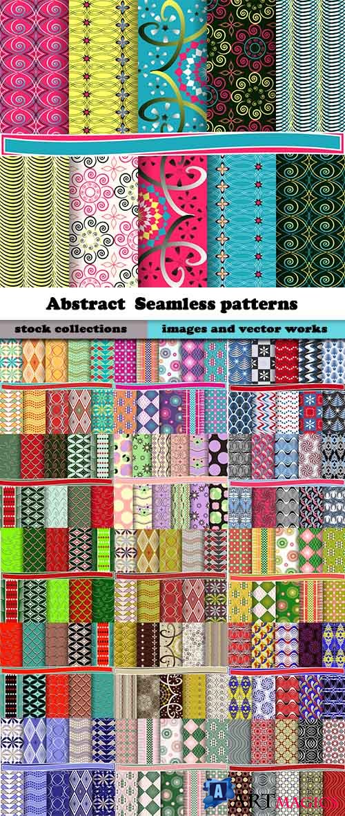 Abstract  Seamless patterns in vector set from stock #16 - 25 Eps