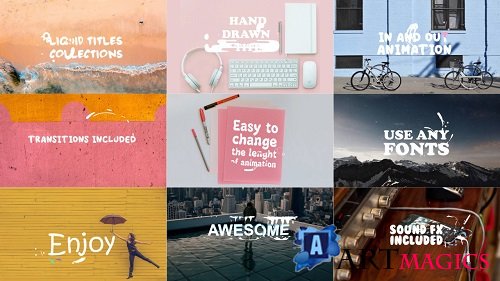 Liquid Titles Collection 208043 - After Effects Templates