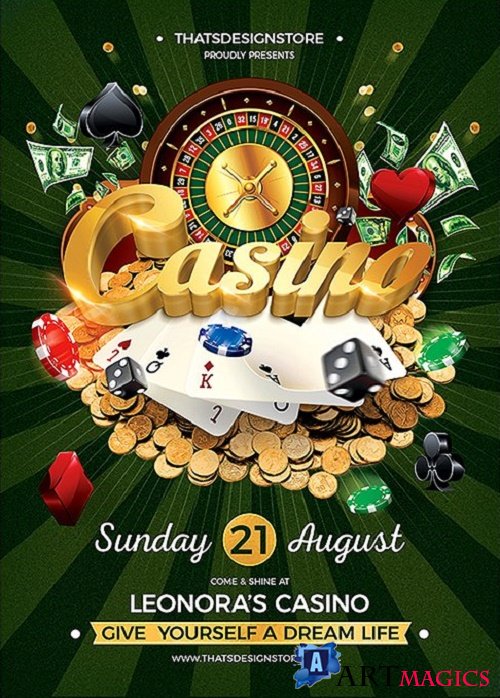Casino Flyer Template V1 - 90572