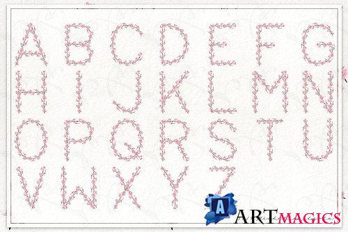 Cherry Blossoms 04 Pink Peach Letter - 3672736