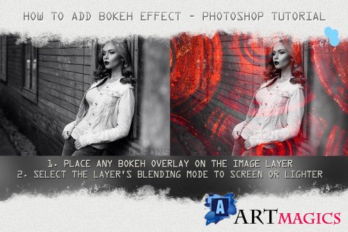 Vintage textures, Photoshop overlays, informal effects - 241343