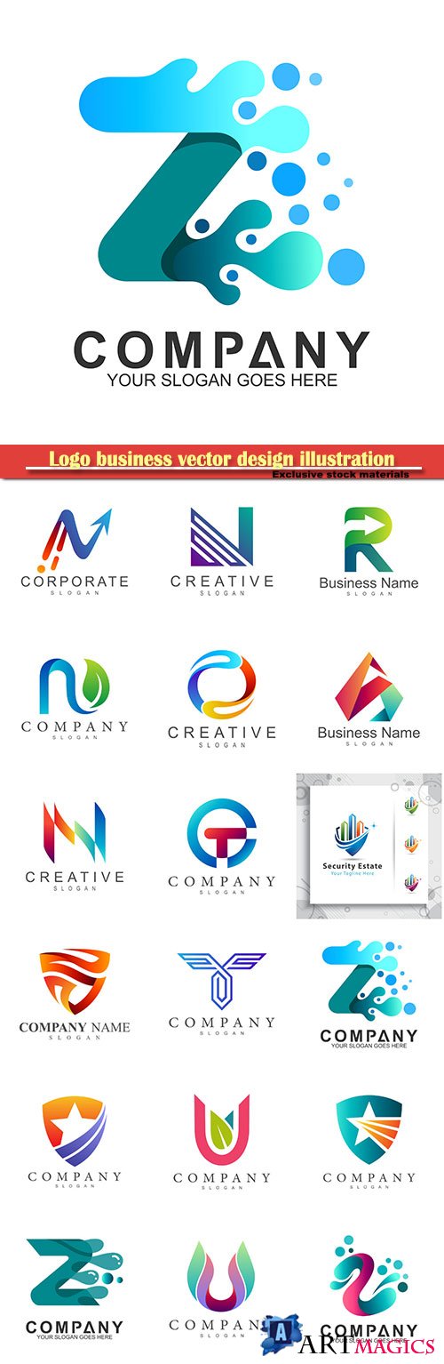 Logo business vector design illustration # 80