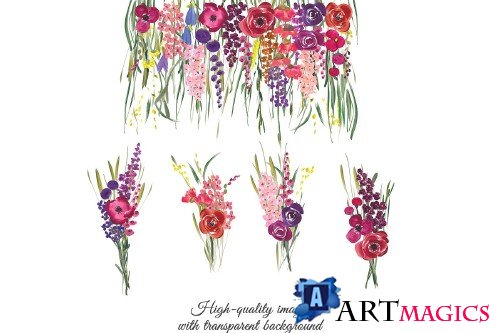 Acrylic Floral Set - 2725111