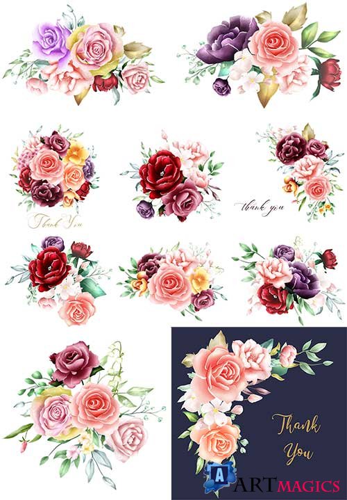   -   / Beautiful flowers - Vector Graphics