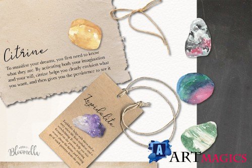 Gemstones 101 Watercolor Package - 3672774