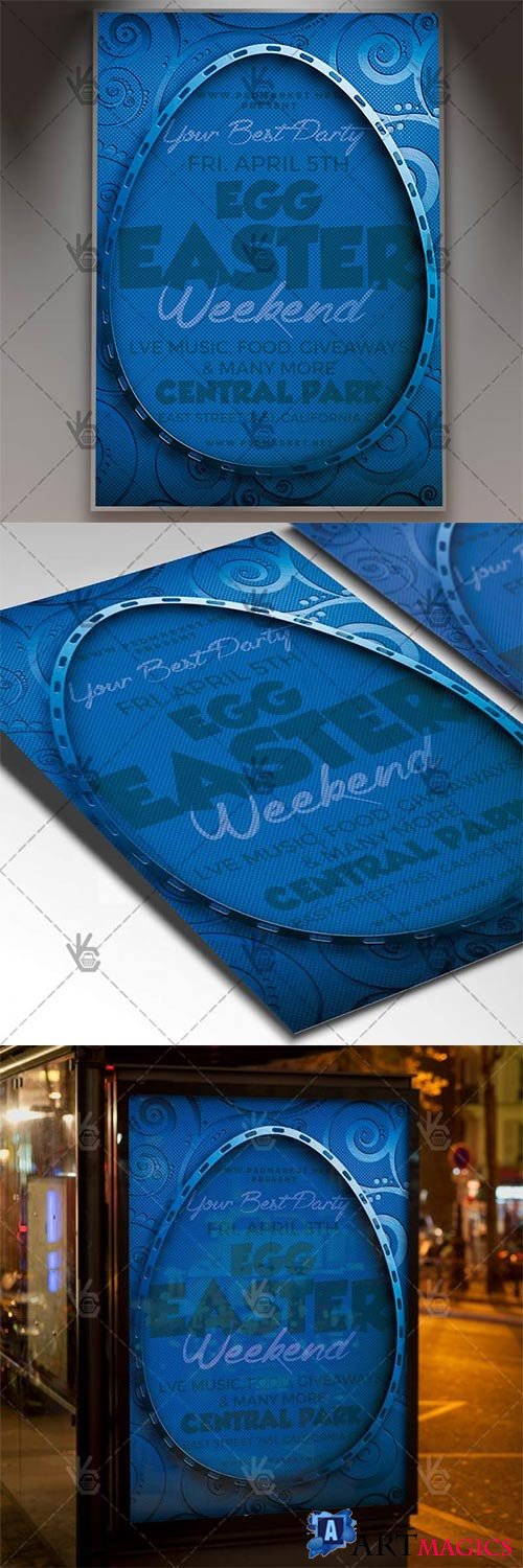 Easter Weekend Flyer  Spring PSD Template
