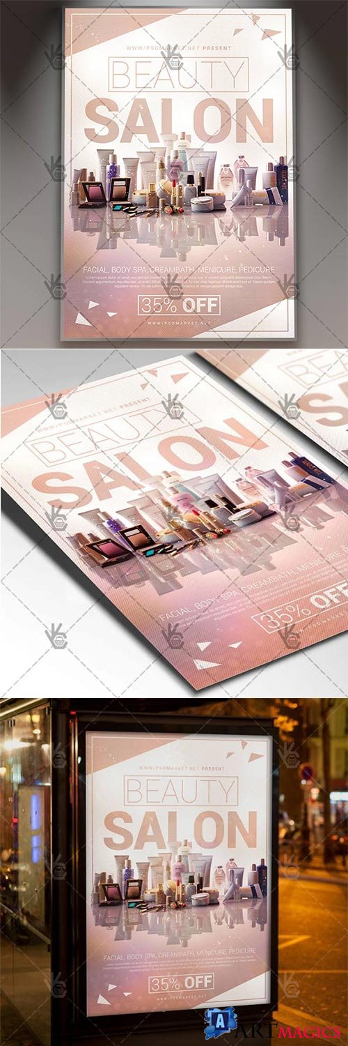 Beauty Salon Promotion  Business Flyer PSD Template