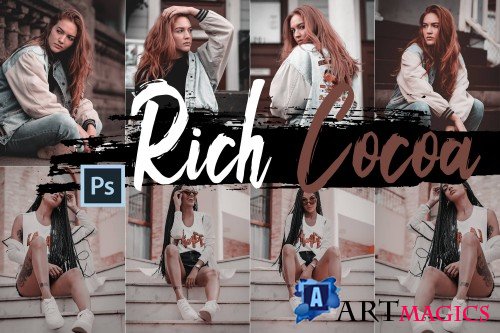 Neo Rich Cocoa Theme Color Grading photoshop actions - 244078