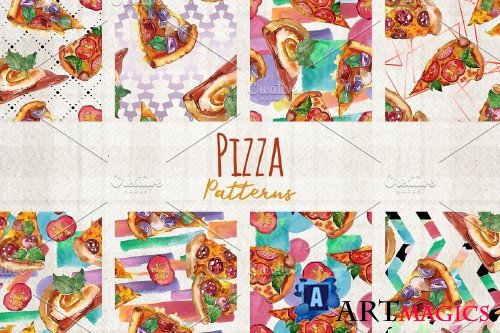 Hawaiian Pizza Watercolor png - 3705725