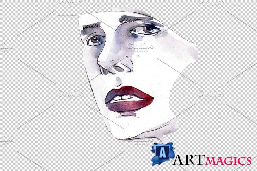 Fashion trends Watercolor png - 3702088