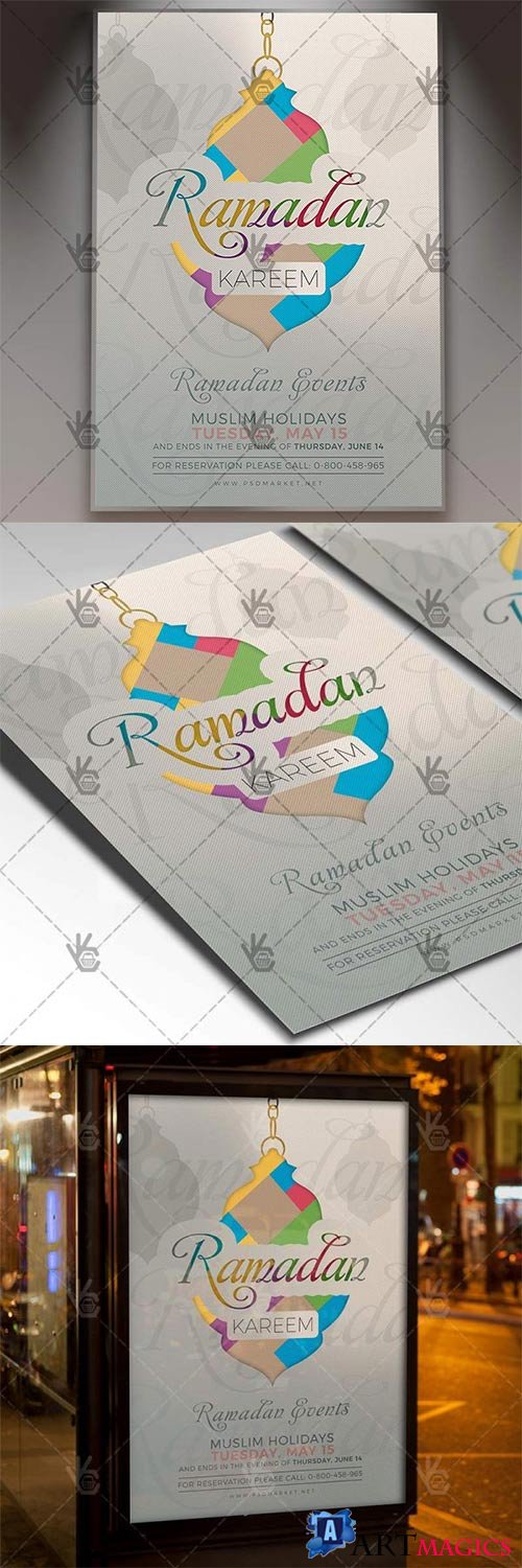 Ramadan Flyer  Islamic PSD Template