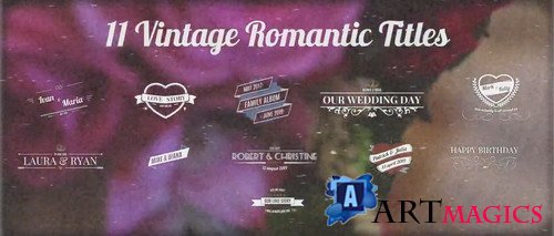 11 Vintage Wedding Titles for Premiere Pro