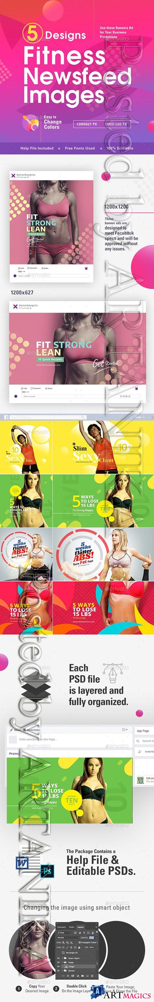 GraphicRiver - Fitness Social Media Banners - 10 Designs 22557843