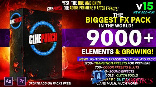 CINEPUNCH V.15 - The Biggest FX Pack in the World! - After Effects Add Ons & Project (Videohive)