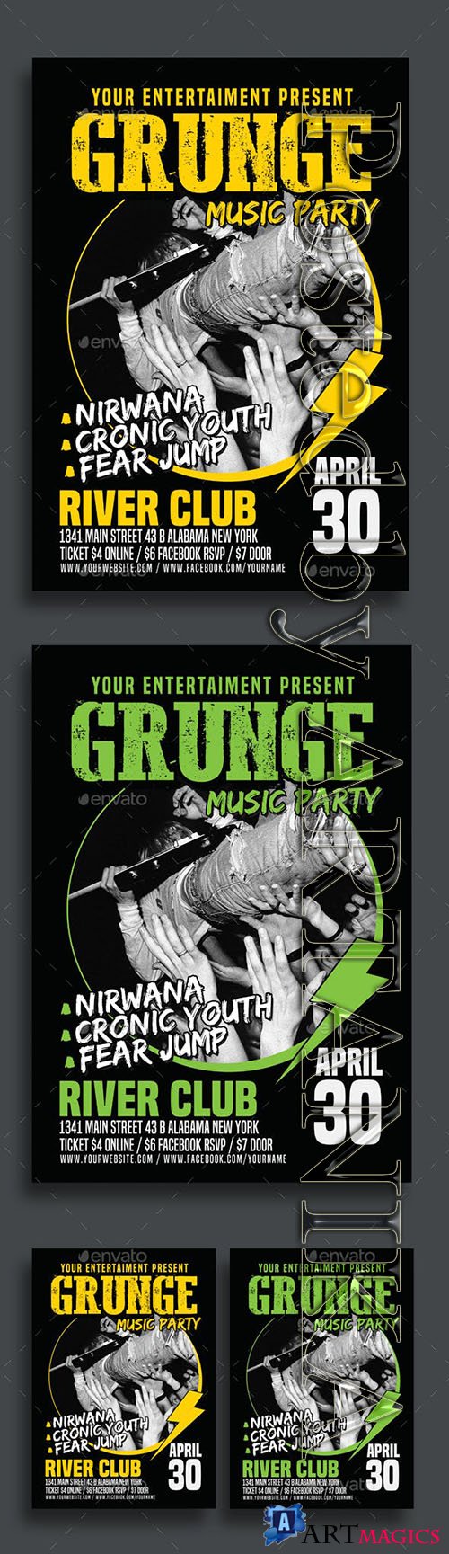 Graphicriver - Grunge Music Party Poster Flyer 15796615