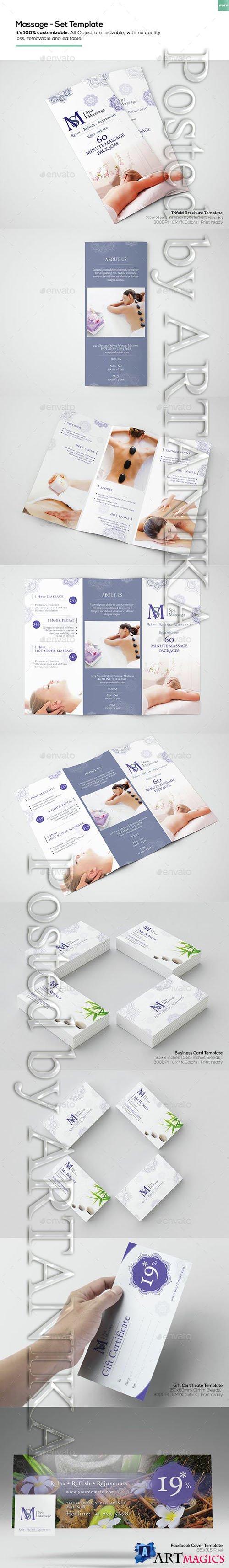 Graphicriver - Massage - Set Template 15252137