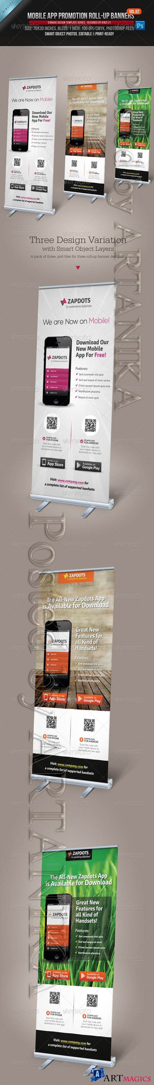 GraphicRiver - Mobile App Promotion Roll-up Banners Vol.02 4689886
