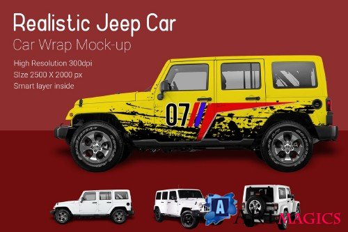 Jeep Car Mock-Up - 3722631