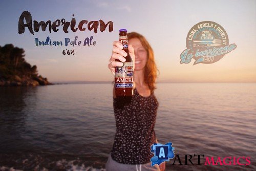 Beach Beer Happy Moment | Logo - 384612