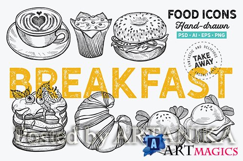 Breakfast Hand-Drawn Graphic