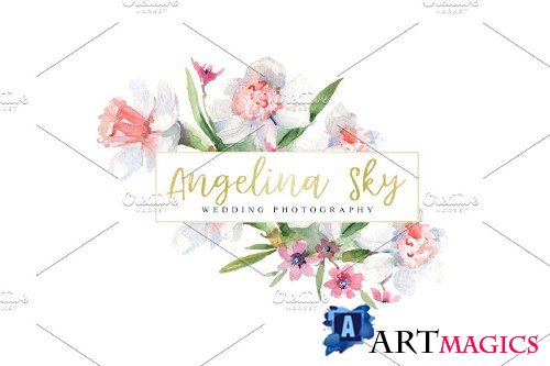 LOGO with roses and narcissus - 3727159