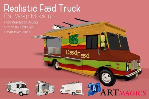 Food Truck Mock-Up - 3723834