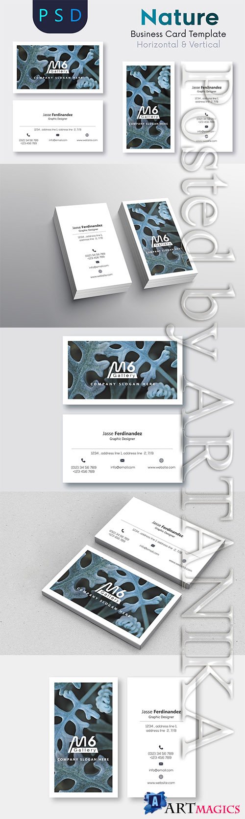 CreativeMarket - Nature Business Card Template - S50 2218864