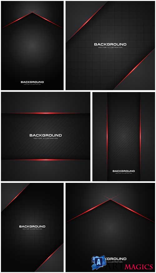 ׸     -   / Black background with red lines - Vector Graphics