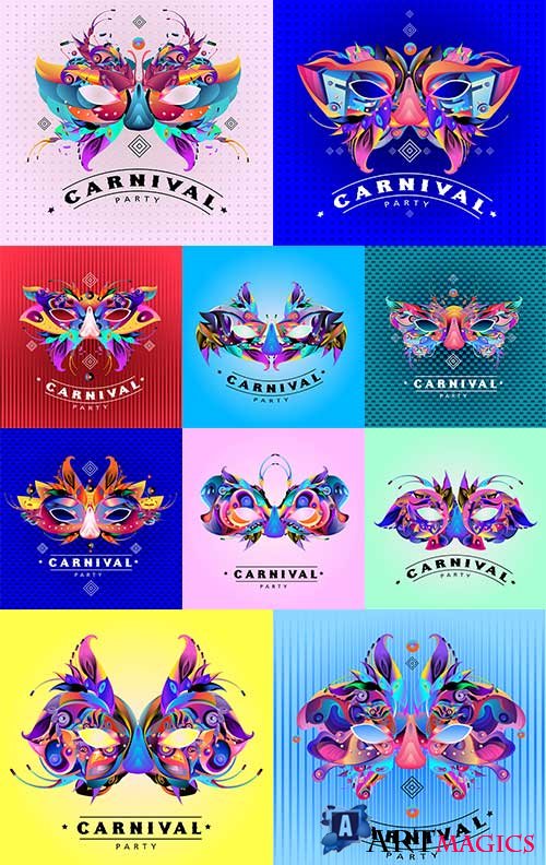     -   / Carnival mask - Vector Graphics