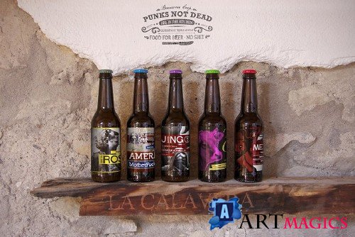 Cave Wall | Beer Mockup - 332368