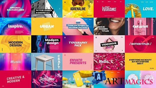 Typography Pack 23393332 - Project for After Effects (Videohive)