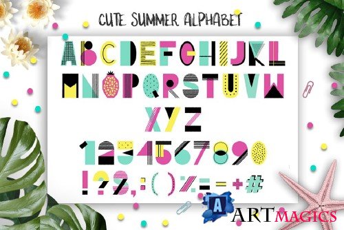 Cute Summer Alphabet - 1768355