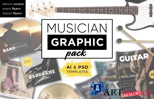 Musician Graphic pack - 3628601