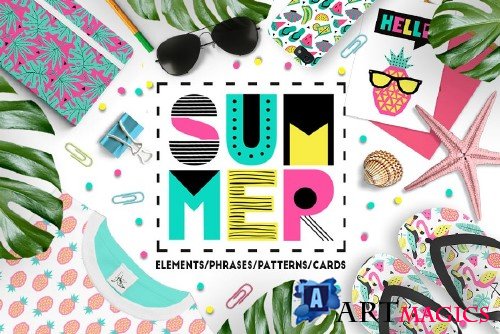 Summer graphic collection - 1760632