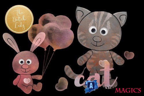 Cuddly Toy Animals Clipart Set - 3742571