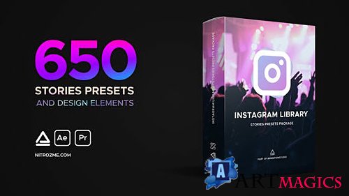 Instagram Library - Stories Presets Package - After Effects Add Ons & Project (Videohive)