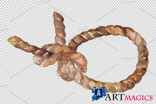 Sea knots Watercolor png - 3745894