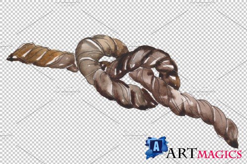 Sea knots Watercolor png - 3745894