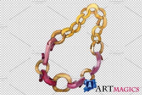 Stylish chains, leather belts - 3752485